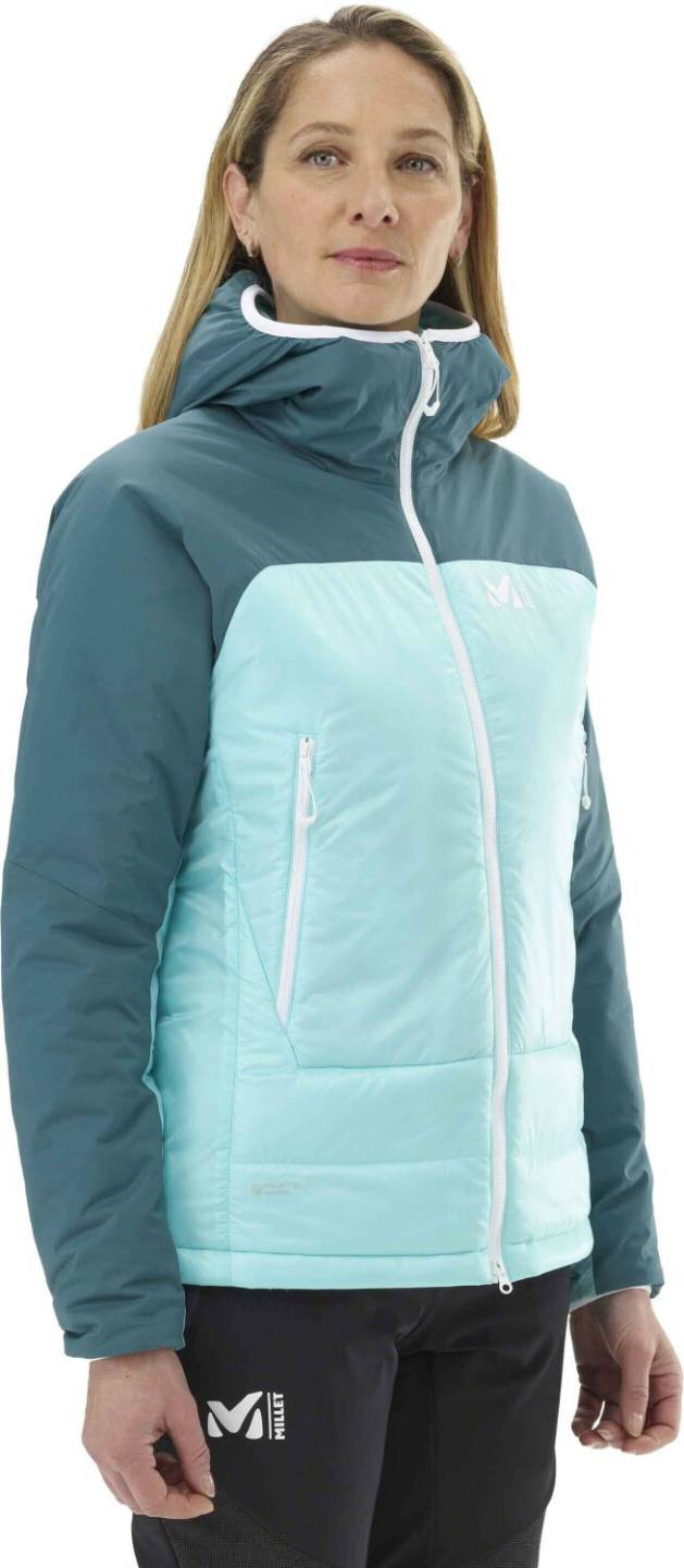 Outerwear Millet Fusion Airwarm Hoodie Womenaruba hydro blue