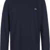 T-shirts homme Lacoste Men's Crew Neck Longsleeve Jersey T-shirt (TH2040)navy blue