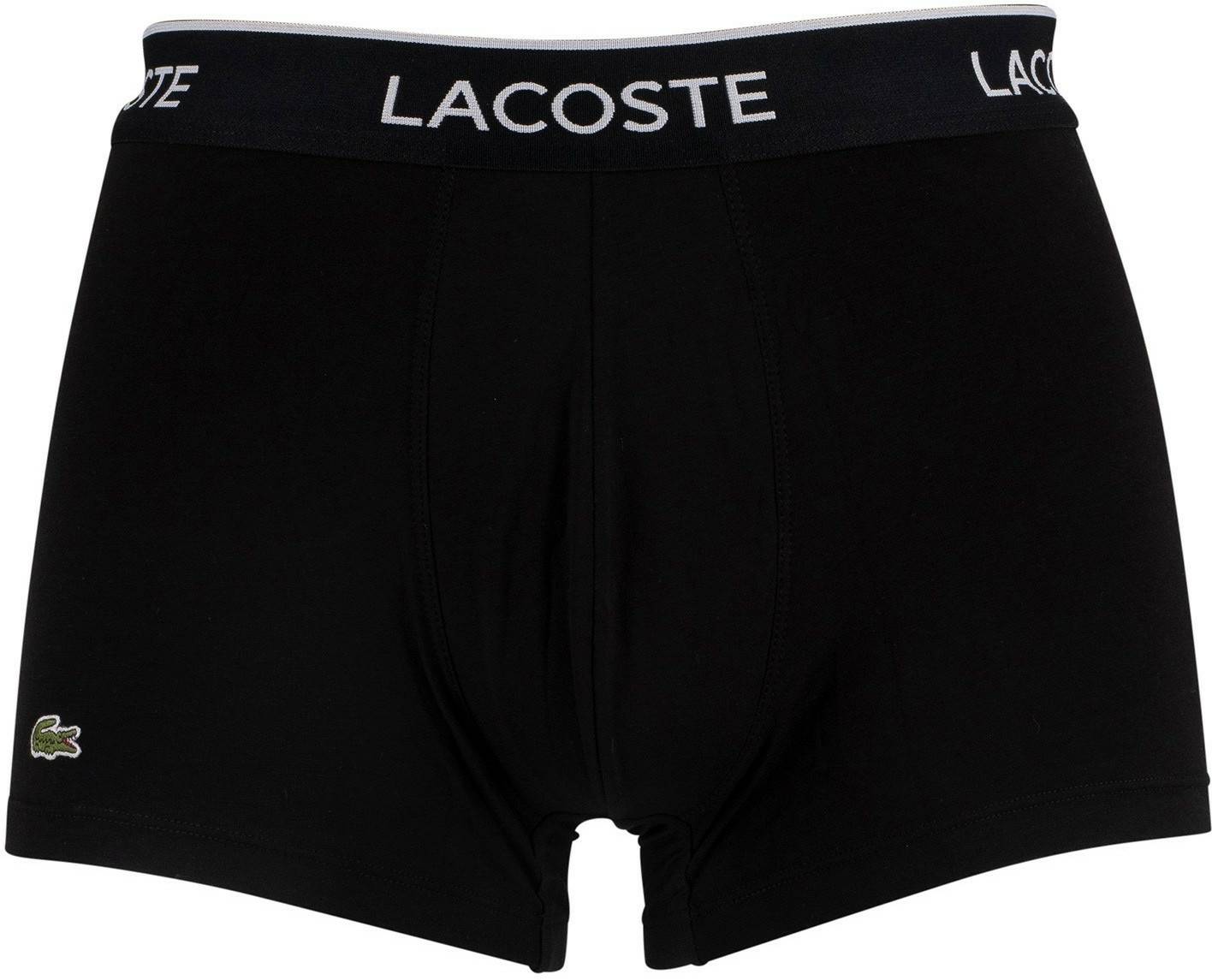 Lacoste 3-Pack Boxershorts Casualnoirs (5H3389)black Sous-vêtements homme