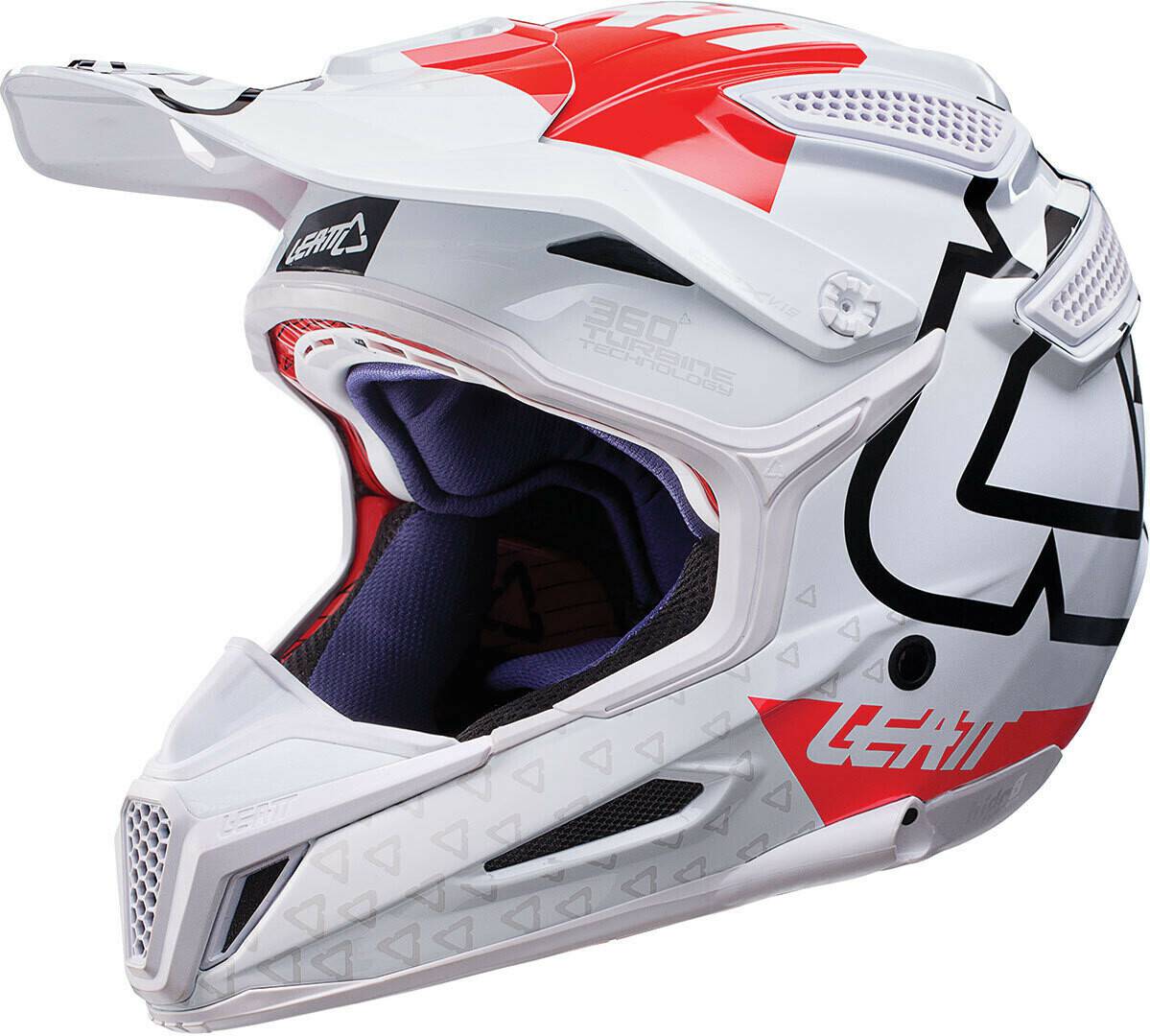 Leatt GPX 5.5 Composite V15white/red Casques moto