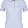 Lacoste Women's Stretch Cotton Piqué Polo Shirt (PF5462)light blue (PF5462-J2G) T-shirts femme