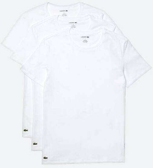 Lacoste 3-Pack T-Shirt (TH3451)white Sous-vêtements homme