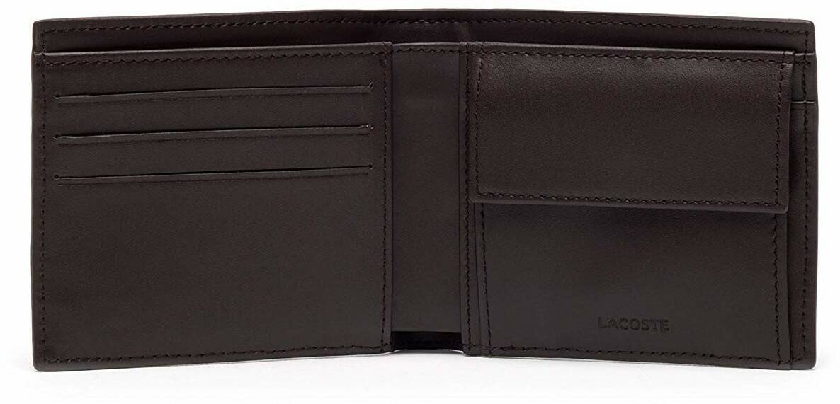 Lacoste FG M Billfold & Coin (NH1112FG)dark brown Porte-monnaie