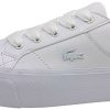 Lacoste ZIANE PLATFORMWomen white/metallic purple Baskets