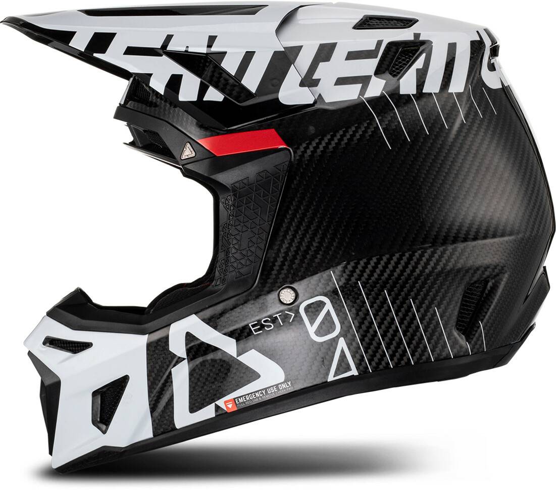 Leatt Moto 9.5 Carbon V23 Kitwhite Casques moto