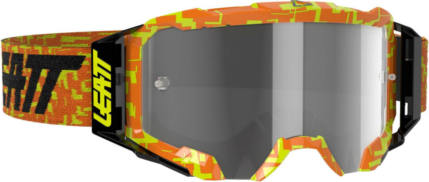 Leatt Goggles Velocity 5.5neon orange light grey 58% Vêtements moto