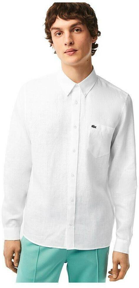 Chemises homme Lacoste Long Sleeve Shirt (CH5692)white