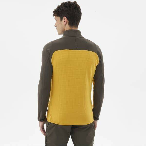 Outerwear Millet Fusion Grid Fleeceyellow