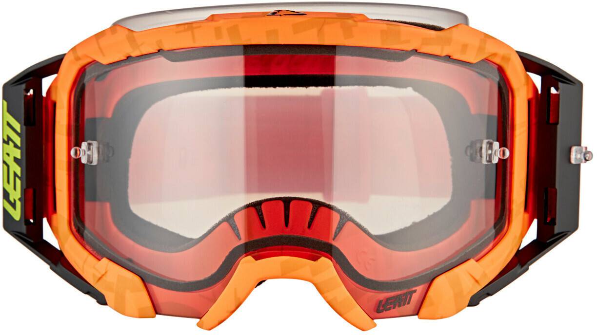 Leatt Goggles Velocity 5.5neon orange light grey 58% Vêtements moto