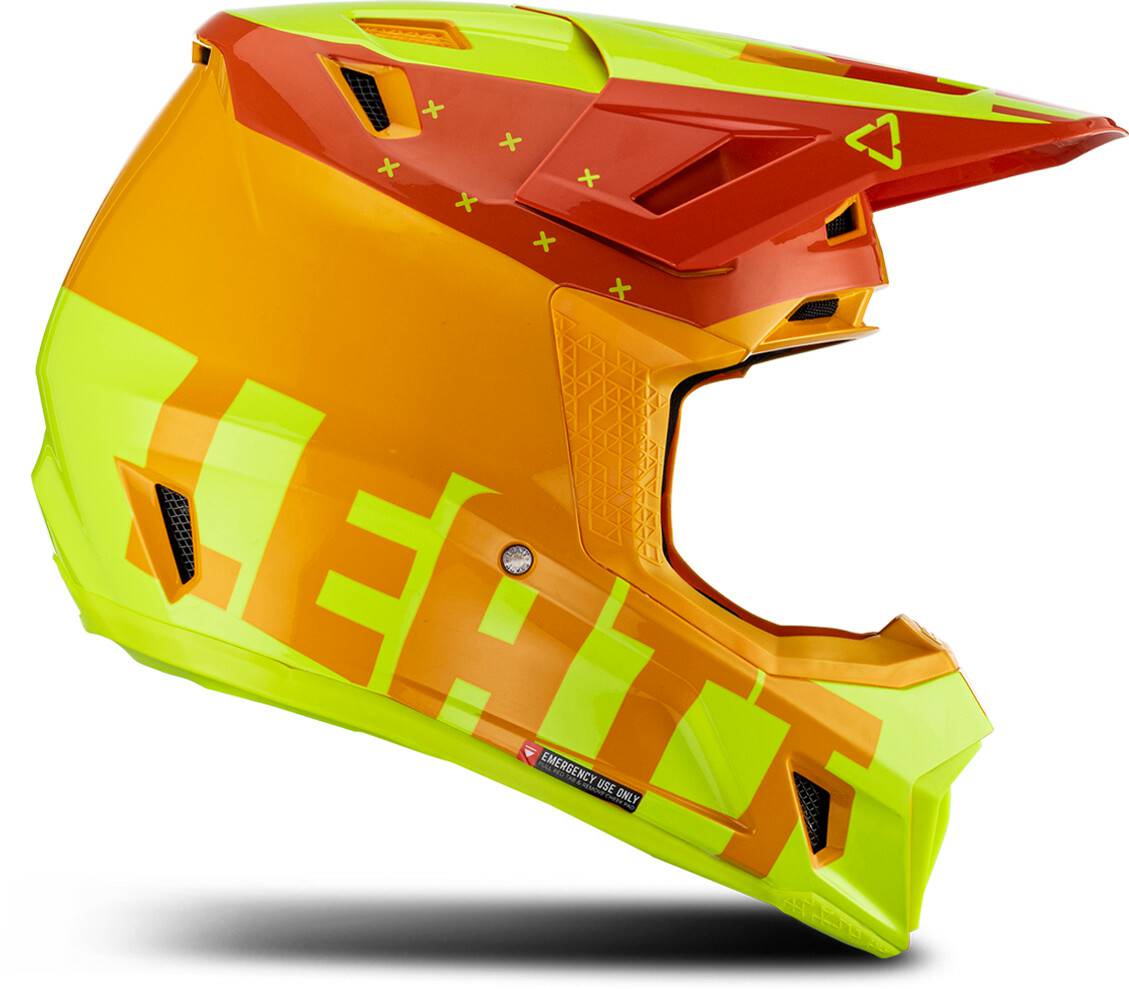 Leatt Kit Moto 7.5 V.23 with 4.5 gogglesCitrus yellow/orange Casques moto