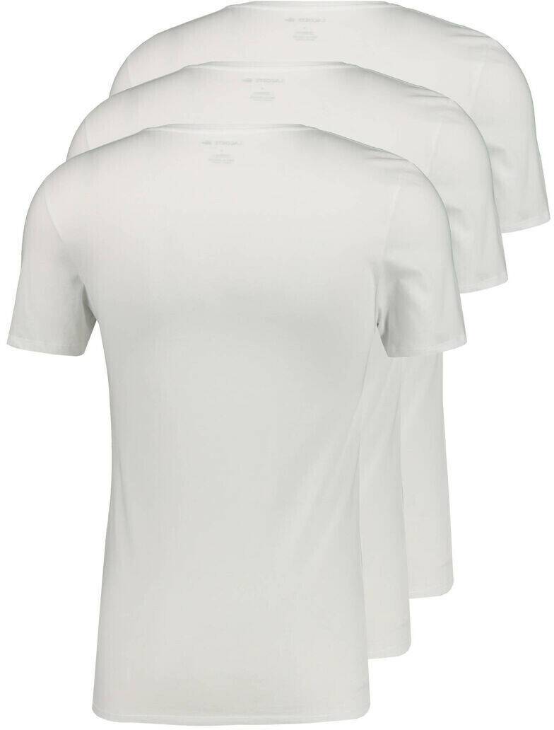 Lacoste 3-Pack T-Shirt (TH3374)white Sous-vêtements homme