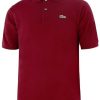 Lacoste L1212(476) bordeaux T-shirts homme