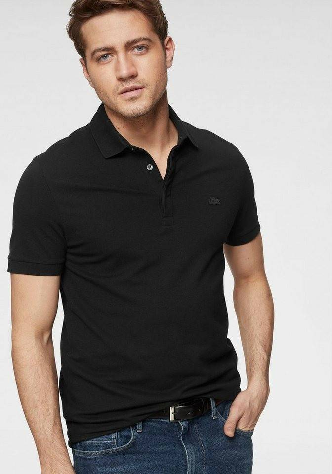 T-shirts homme Lacoste Paris Polo Shirt Regular Fit Stretch Cotton Piqué (PH5522)black