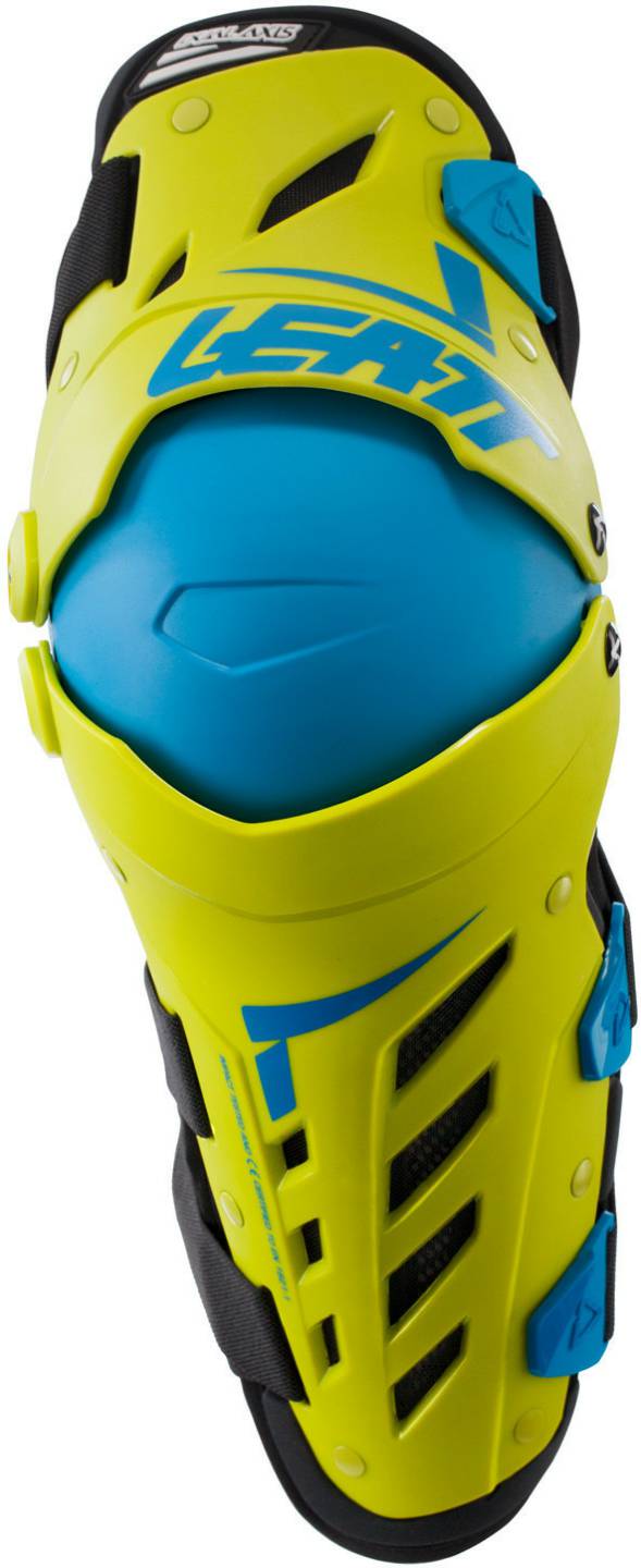 Leatt Protecteurs genou tibia Dual Axisjaune/bleu Vêtements moto