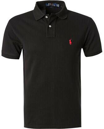 Polo Ralph Lauren Slim Fit Mesh Polo Shirt (481542)Poloshirt (710795080/006) black T-shirts homme