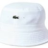 Lacoste Uni Organic Cotton Bucket Hatwhite Chapeaux