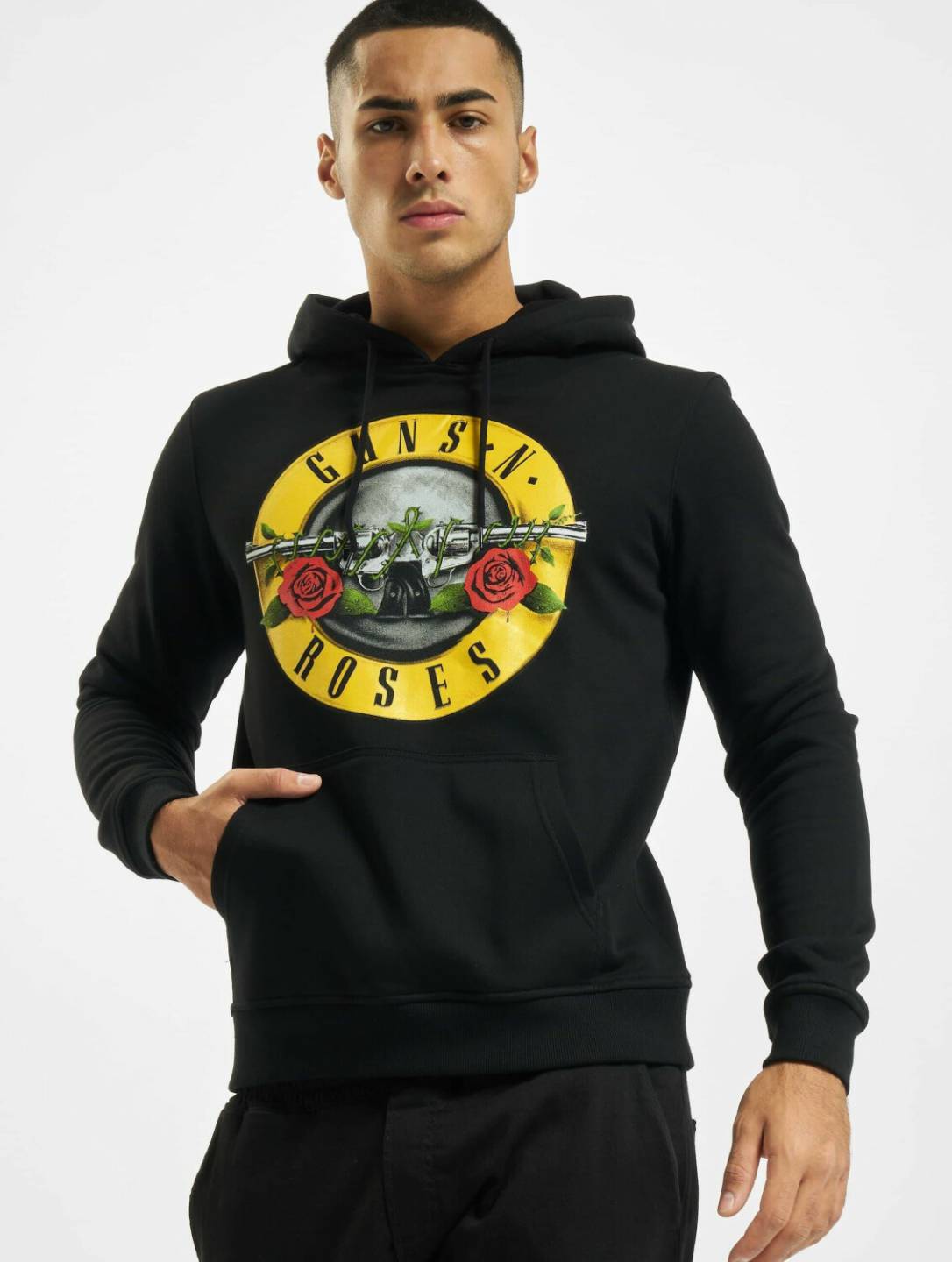 Merchcode Hoodie Guns N' Roses black (MC056BLK) Pulls & sweats homme