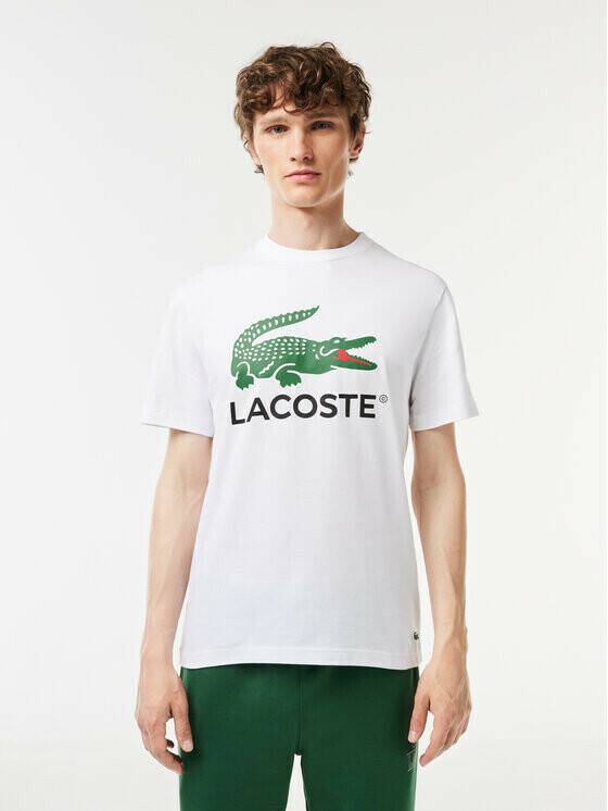 Lacoste Short Sleeve T-Shirt (TH1285)T-shirt Logo TH1285-001 white T-shirts homme