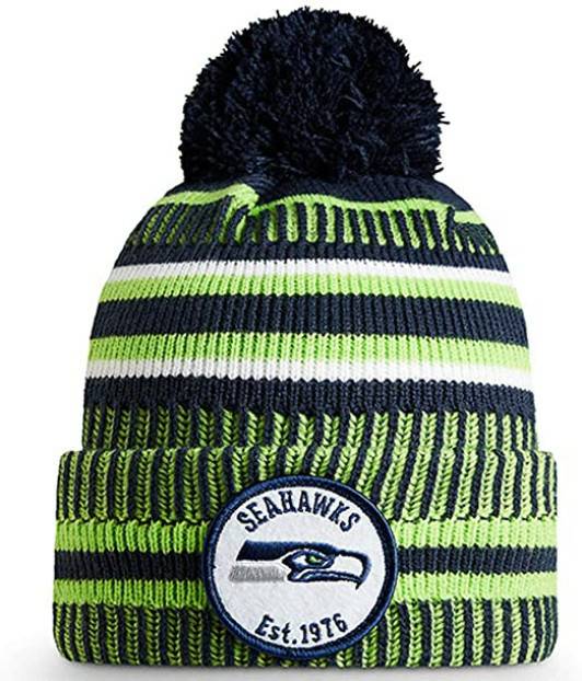 Bonnets New Era Bobble NFL HatSeattle Seahawks