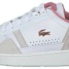 Baskets Lacoste T-CLIP Trainers Womenwhite/light pink (47SFA0082)