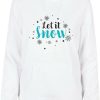 Pulls & sweats femme Merchcode Let it snow Basic Hoody white