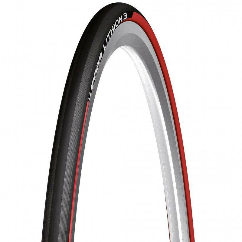 Michelin Lithion 3700 x 25C (25-622) rouge Pièces détachées vélo