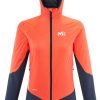 Vêtements de sports d'hiver Millet Touring Speed XCS Hoody Womensaphir/coral chrome