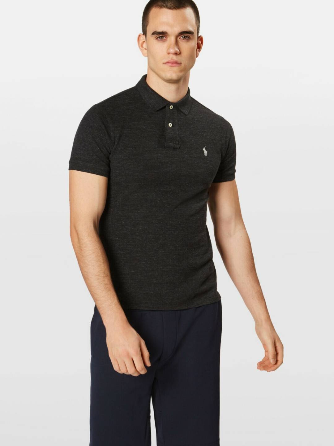 Polo Ralph Lauren Poloshirt (710536856)(710536856/031) black melange T-shirts homme