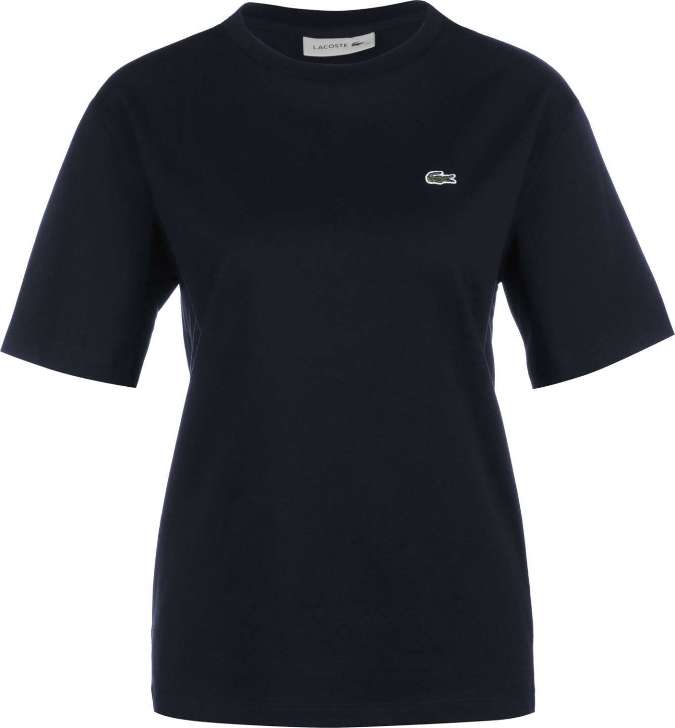 Lacoste Women's Crew Neck Premium Cotton T-Shirt (TF5441)navy blue (TF5441-166) T-shirts femme