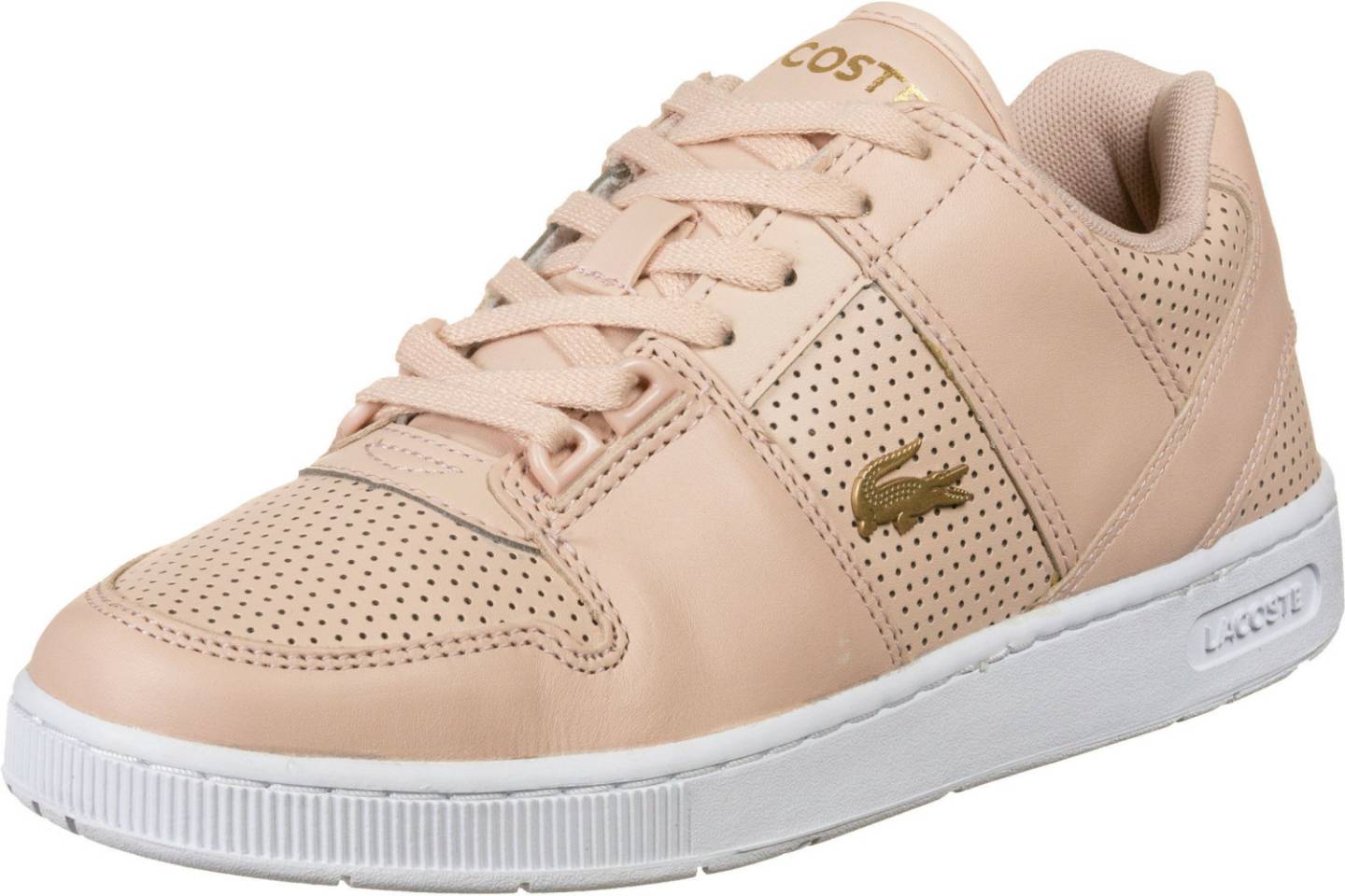 Lacoste Thrill Leather and Synthetic Trainersnatural/white Baskets