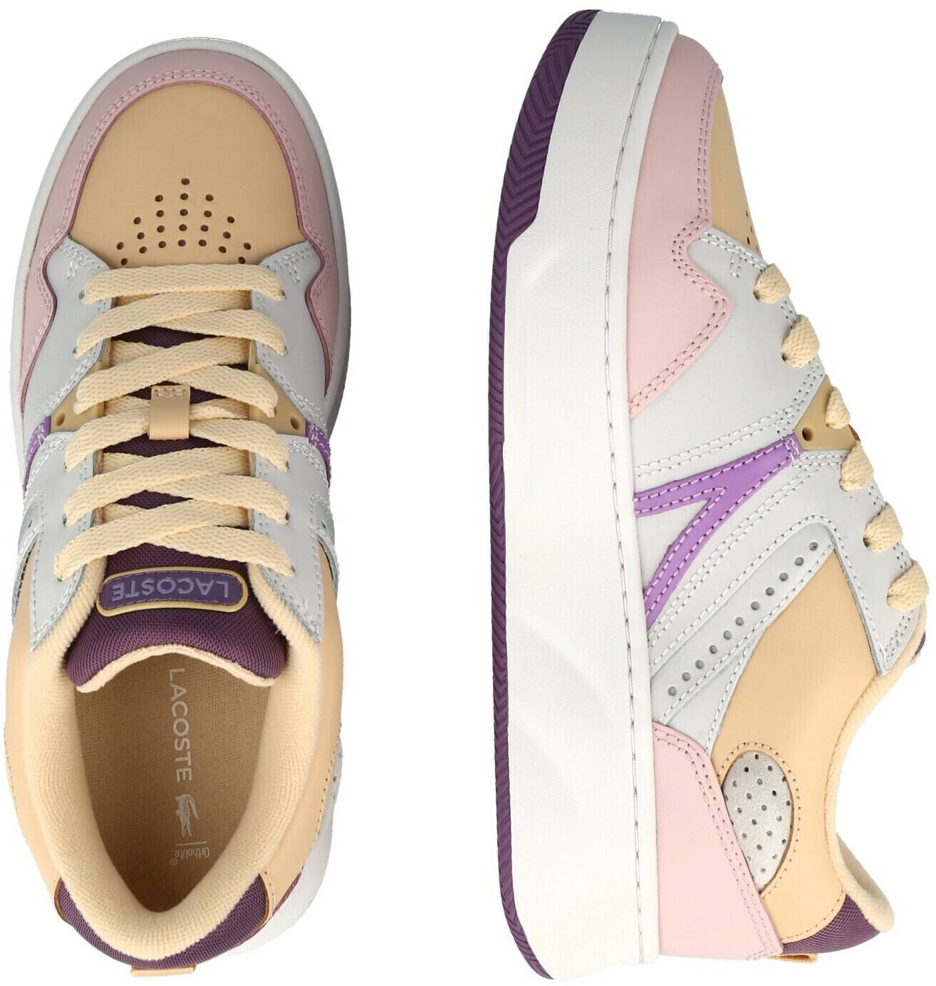 Baskets Lacoste L005 Leather Womenoff white/pink