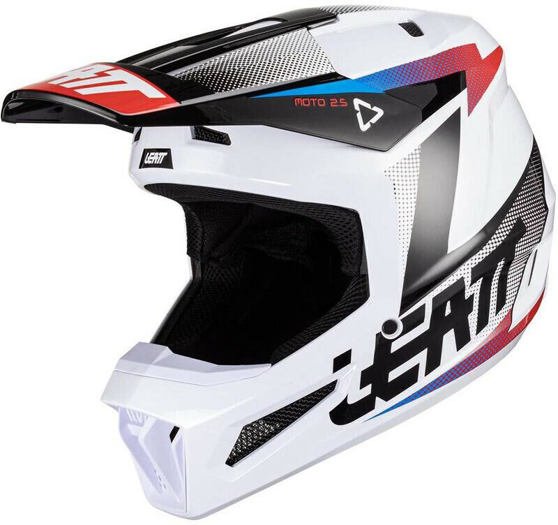 Leatt 2.5 MX Helmet V24Black/White Casques moto