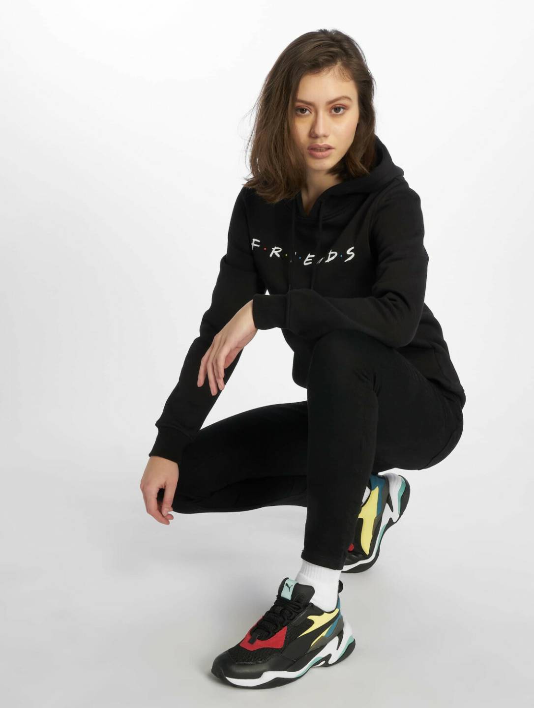 Merchcode Hoody Friends black (MC348BLK) Pulls & sweats femme