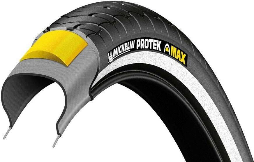 Michelin Protek MaxMichelin Protek Max 700c X 47 Rigid Tyre black 700C x 47 Pièces détachées vélo