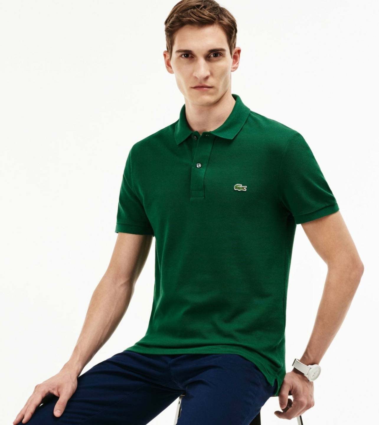 Lacoste L1212(132) green T-shirts homme