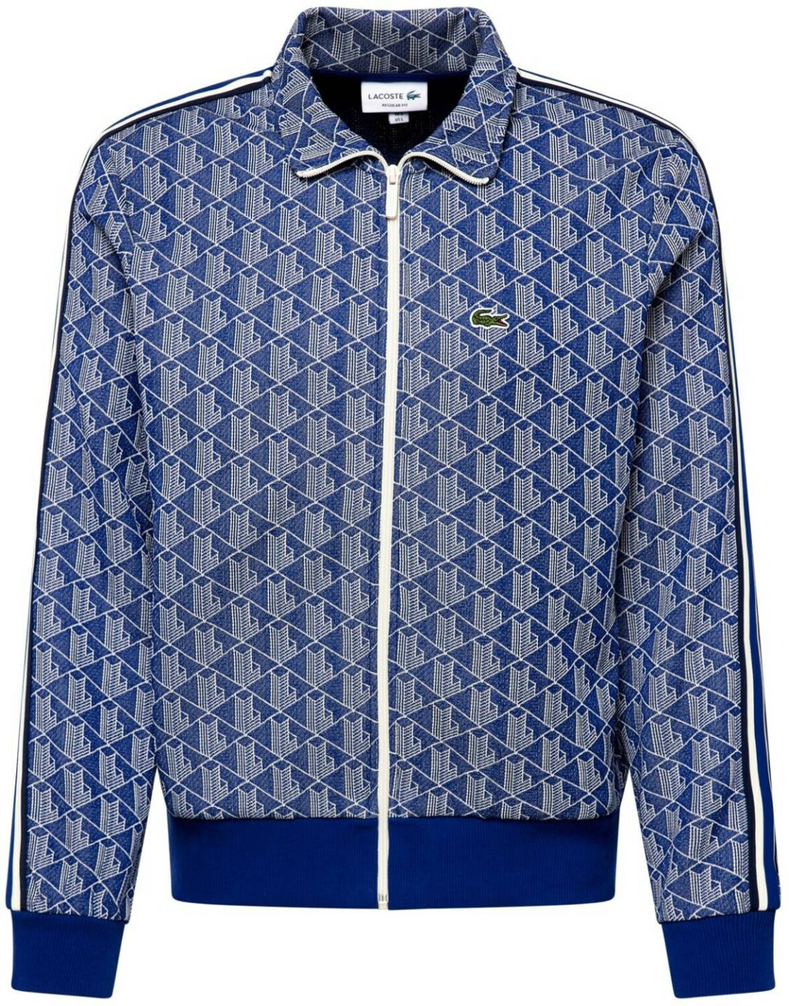 Lacoste Sweatshirt with Paris-Jacquard-Monogram (SH1368)navy blue/white Pulls & sweats homme