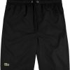 Lacoste SPORT Tennis Shorts in solid diamond weave taffeta (GH353T)black Sportswear