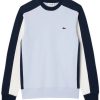 Pulls & sweats homme Lacoste Brushed Fleece Colourblock Jogger Sweatshirt (SH1299)phoenix/blue navy/flour