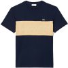 Lacoste Short Sleeve Shirt (TH1712)navy blue/beige T-shirts homme