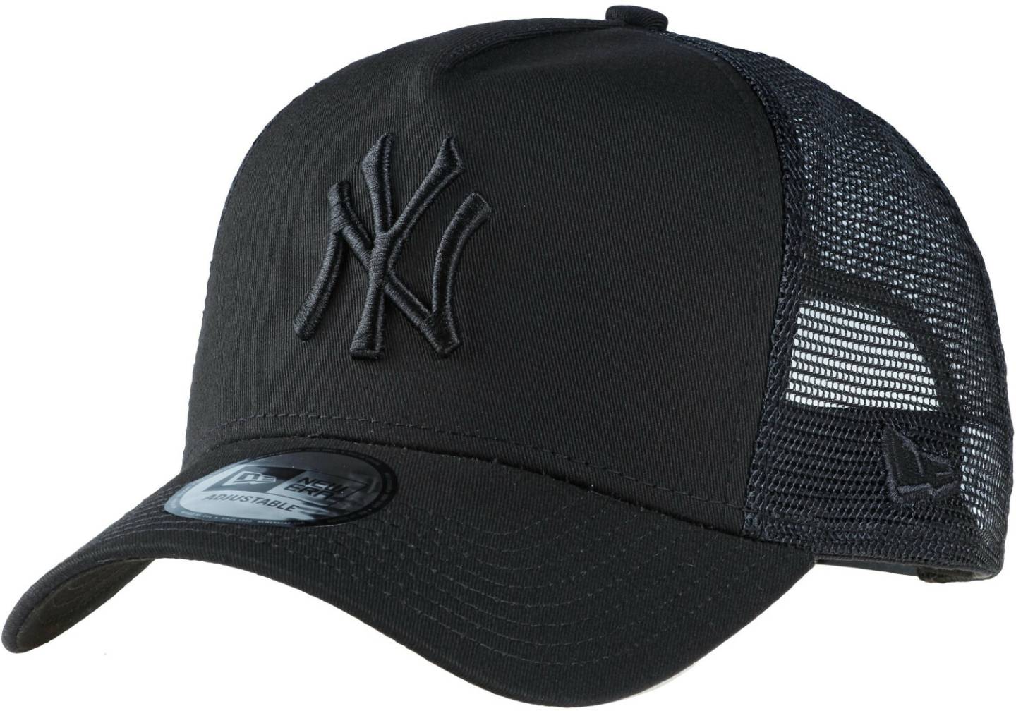 Casquettes New Era Clean A Frame TruckerNew York Yankees - black on black