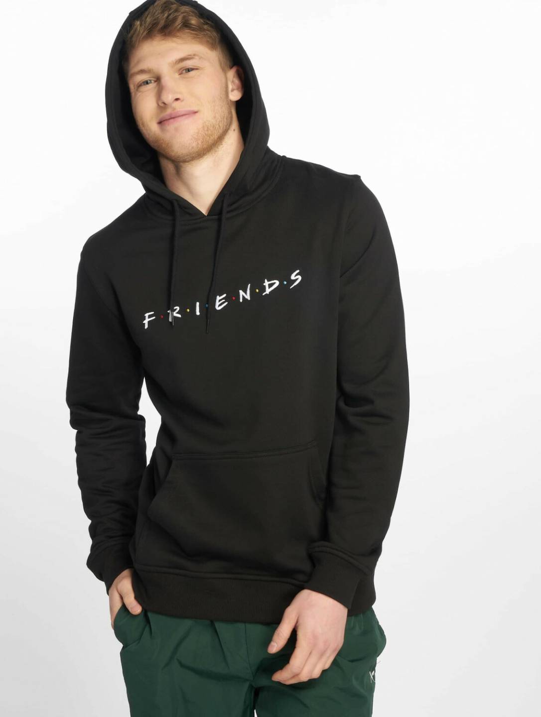 Pulls & sweats homme Merchcode Hoodie Friends black (MC332BLK)