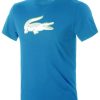 T-shirts homme Lacoste Sport 3D Print Crocodile Breathable Jersey T-shirt (TH2042)blue/white