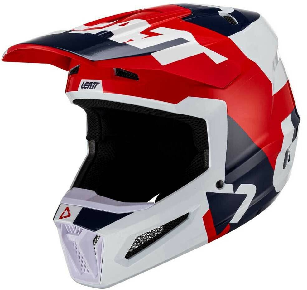 Leatt 2.5 V23 Motocross HelmetRed/White Casques moto