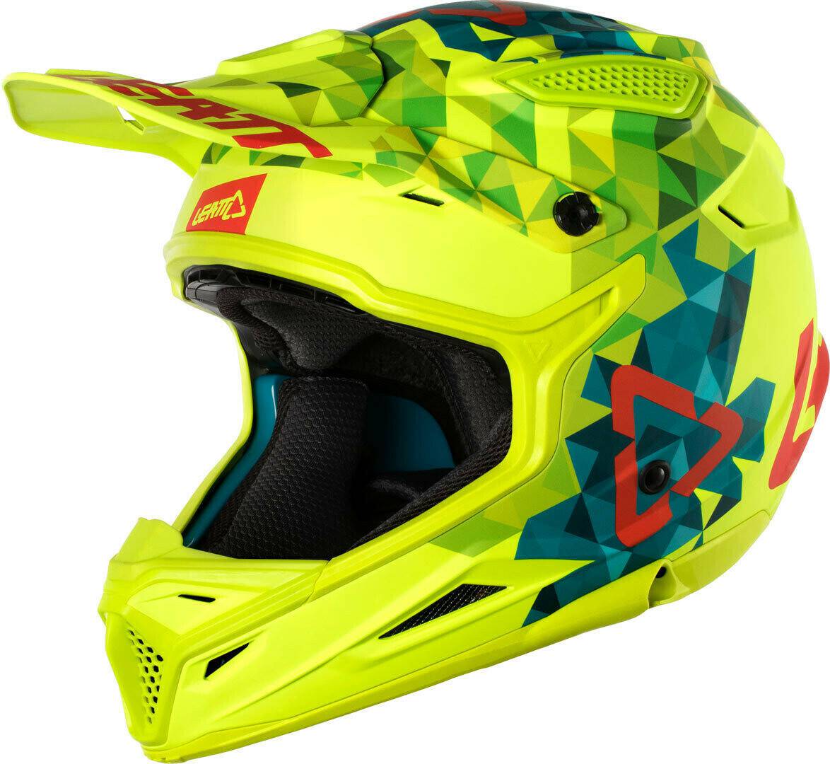 Leatt GPX 4.5 V22Blue/Yellow Casques moto