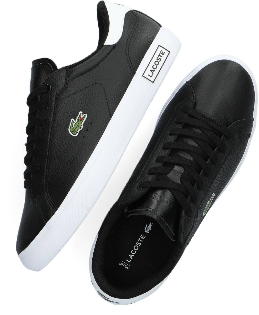 Lacoste Powercourt(41SMA0028) black/black/white Baskets