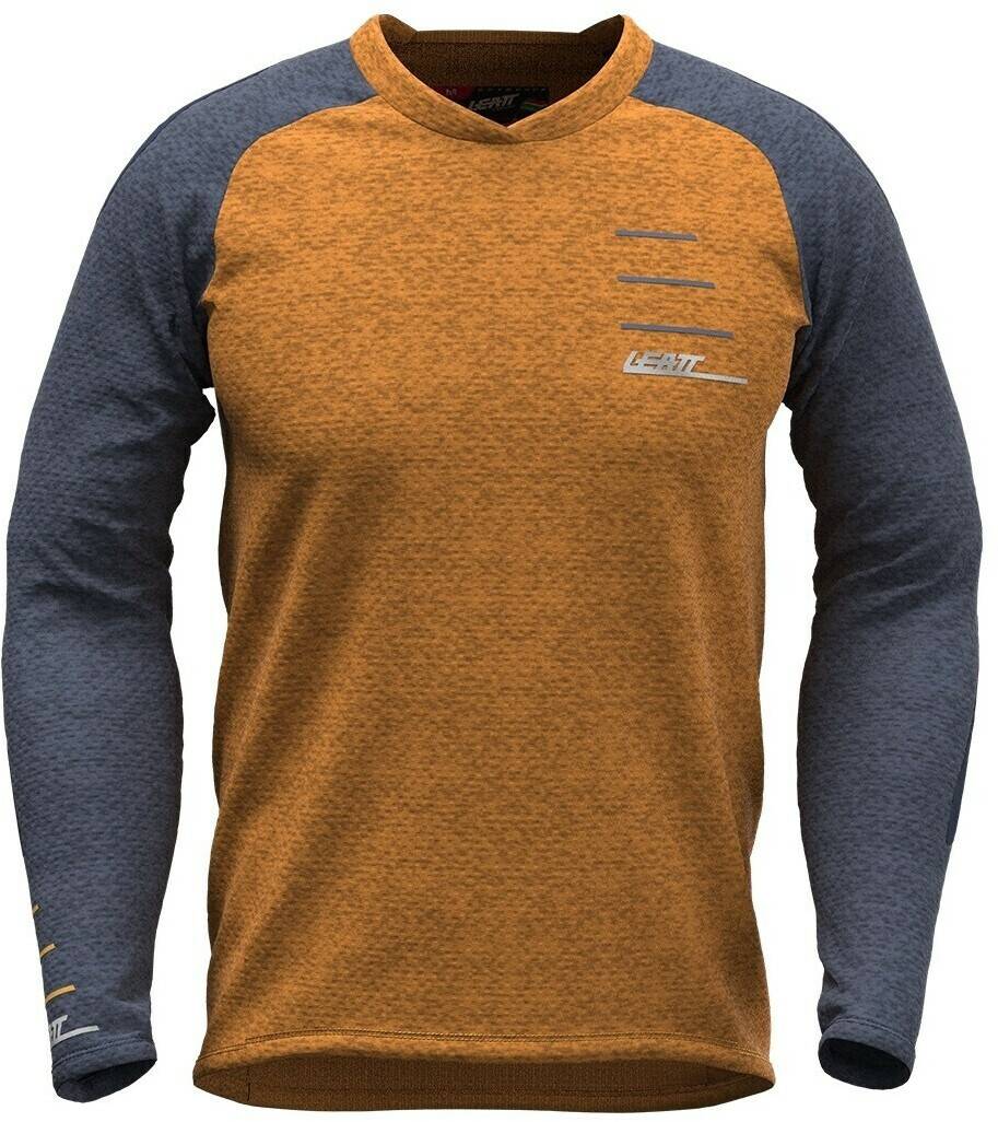 Leatt DBX 5.0 MTB LS Fahrrad Jerseyorange/grey Équipement du cycliste