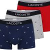 Lacoste 3-Set Casual Signature Boxershorts (5H3411)methylene/argent chine Sous-vêtements homme