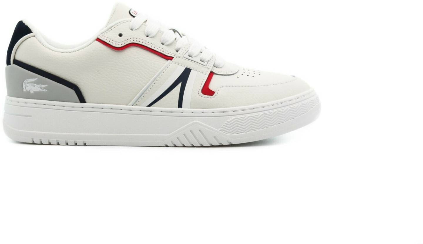 Lacoste L001 Leather(42SMA0092) white/navy/red Baskets