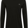 T-shirts homme Lacoste Men's Crew Neck Longsleeve Jersey T-shirt (TH2040)black