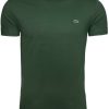 Lacoste Men's Crew Neck Pima Cotton Jersey T-shirt (TH6709)green T-shirts homme